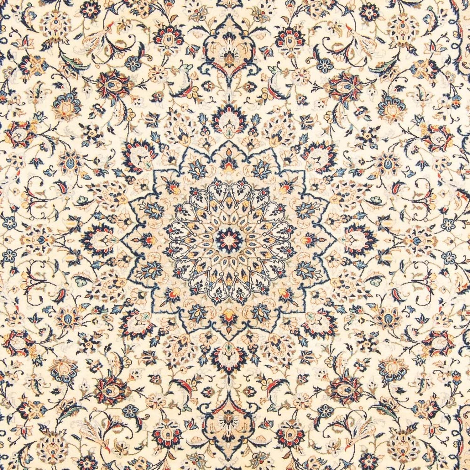 Alfombra persa - Keshan - 299 x 212 cm - crema
