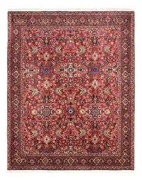 Alfombra persa - Bidjar - 246 x 197 cm - rojo burdeos