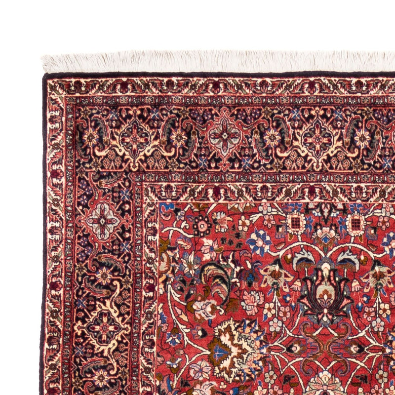 Alfombra persa - Bidjar - 246 x 197 cm - rojo burdeos