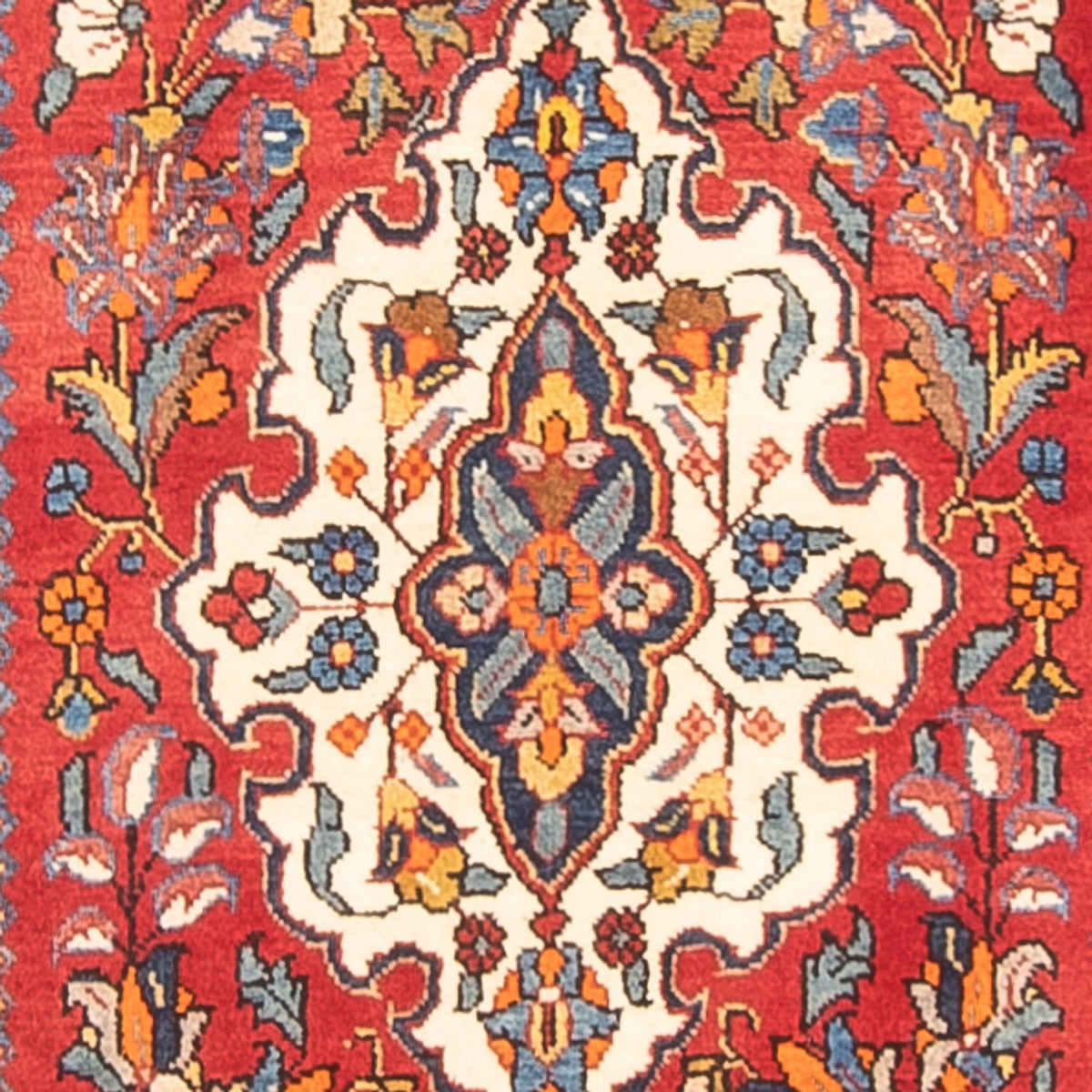 Alfombra de pasillo Alfombra persa - Nómada - 422 x 113 cm - crema