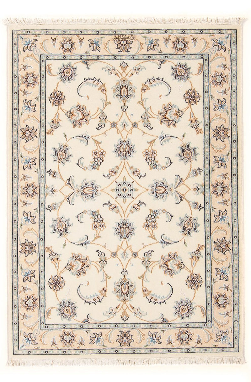 Alfombra Persa - Nain - Prima - 122 x 82 cm - crema