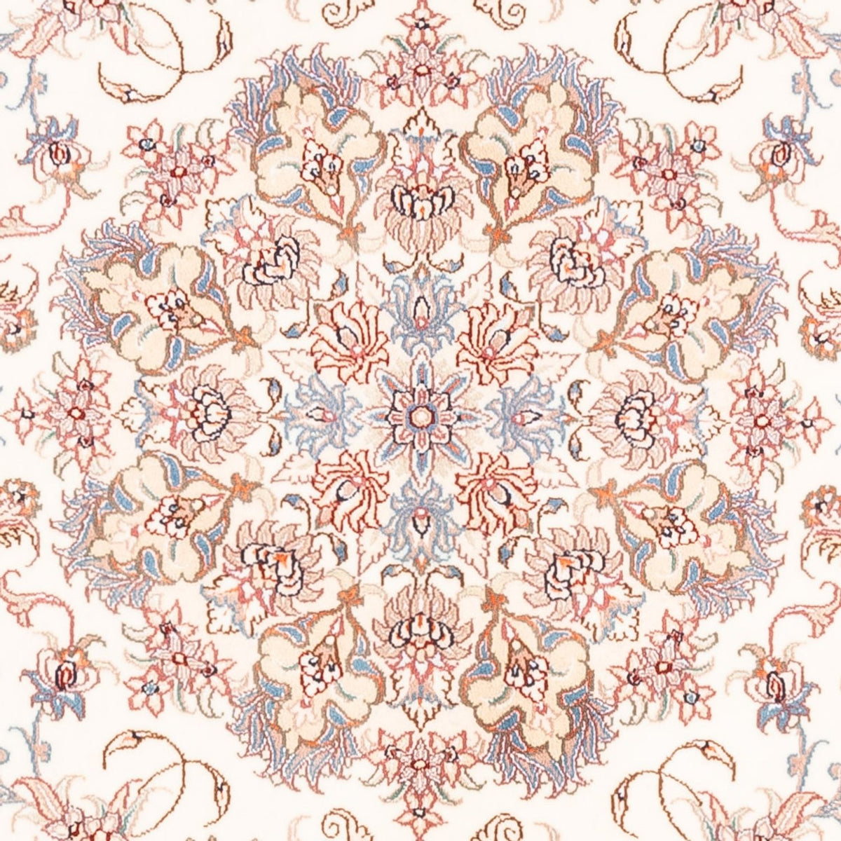 Alfombra persa - Tabriz - 201 x 148 cm - crema