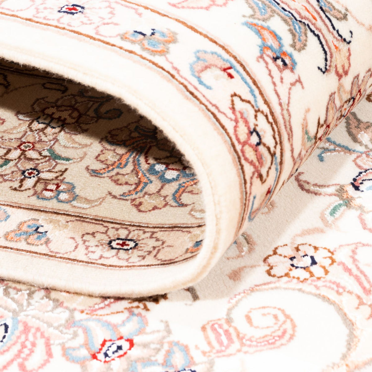 Alfombra persa - Tabriz - 201 x 148 cm - crema