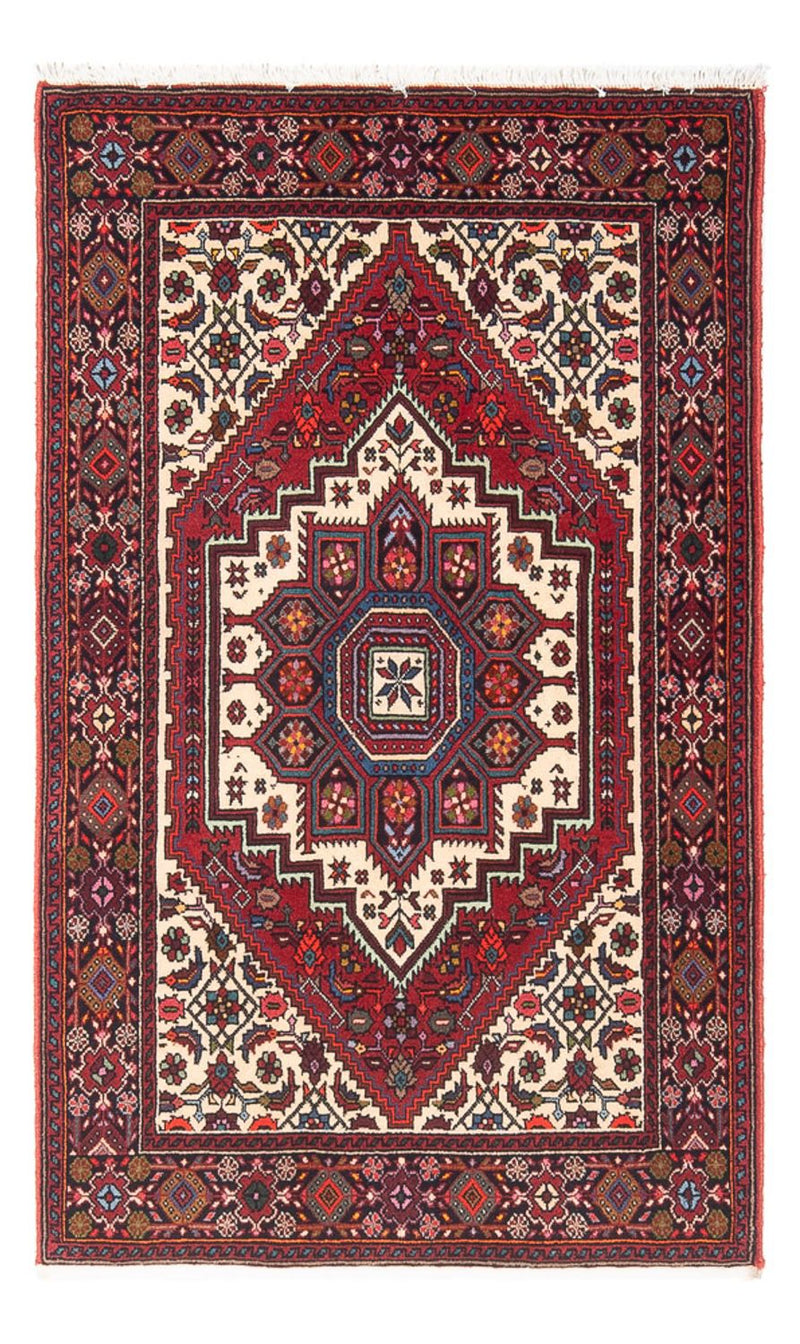 Alfombra persa - Nómada - 123 x 86 cm - crema