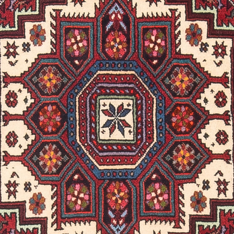 Alfombra persa - Nómada - 123 x 86 cm - crema