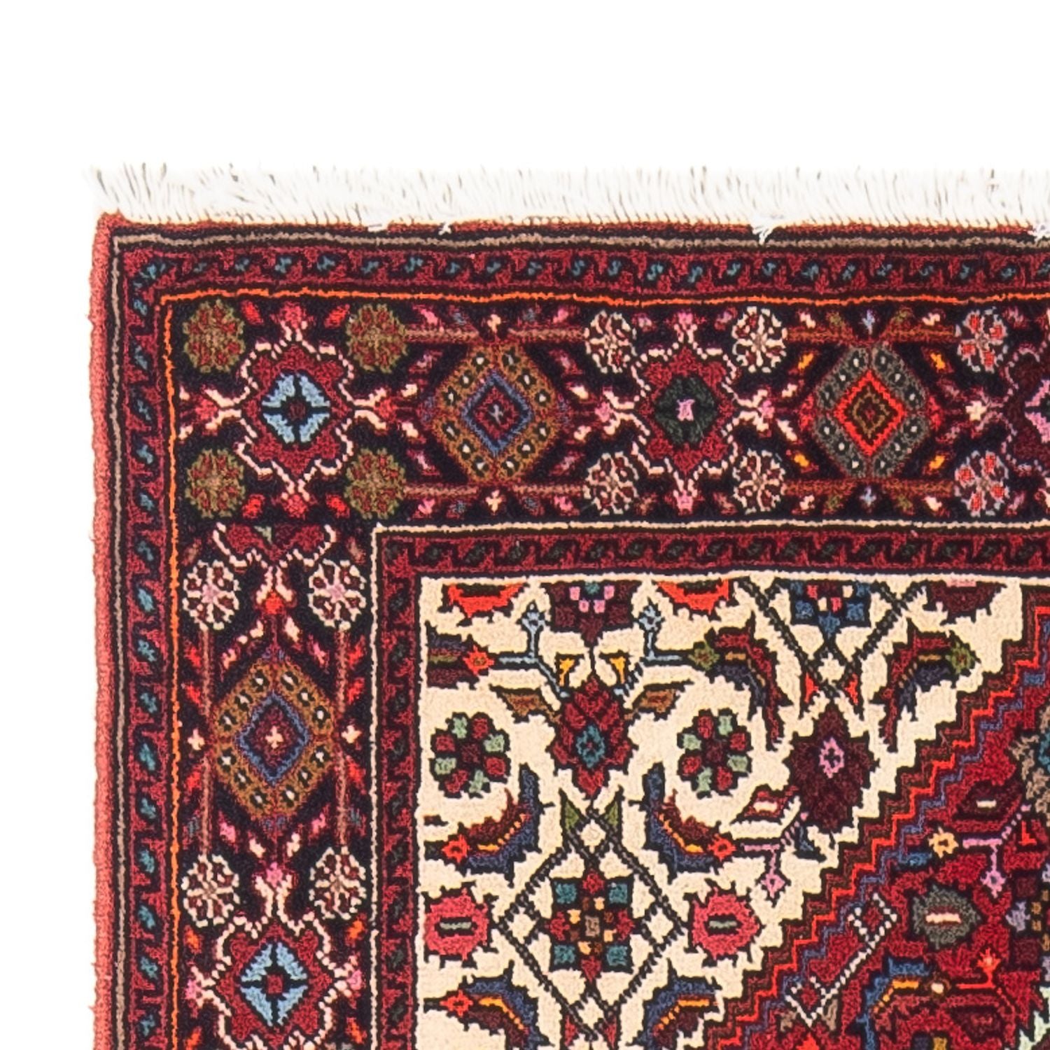 Alfombra persa - Nómada - 123 x 86 cm - crema