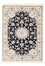 Alfombra Persa - Nain - Prima - 123 x 80 cm - azul oscuro