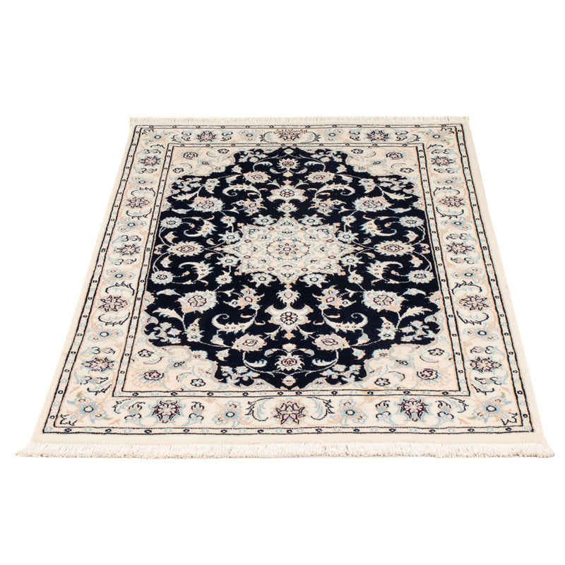 Alfombra Persa - Nain - Prima - 123 x 80 cm - azul oscuro