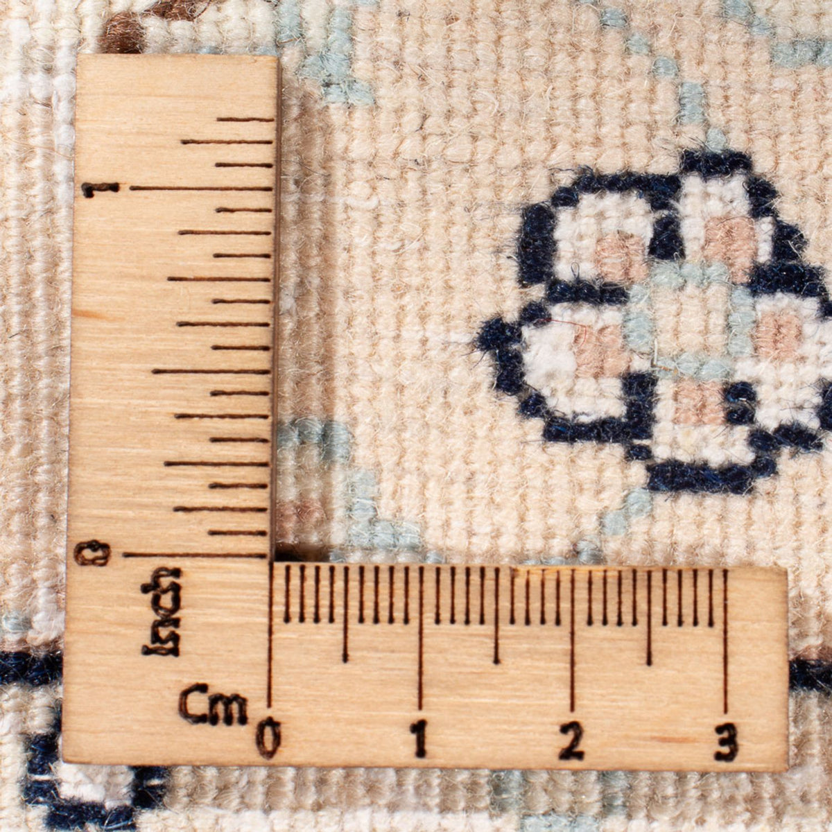 Alfombra Persa - Nain - Prima - 123 x 80 cm - azul oscuro