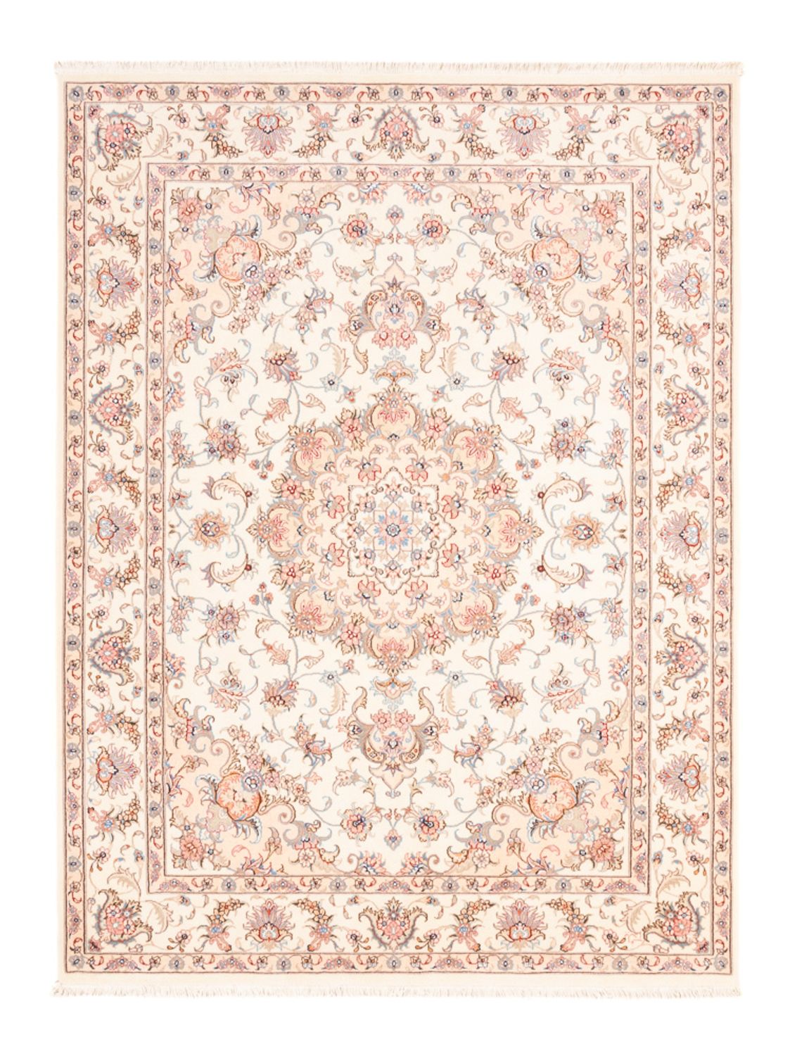 Alfombra persa - Tabriz - 198 x 149 cm - crema