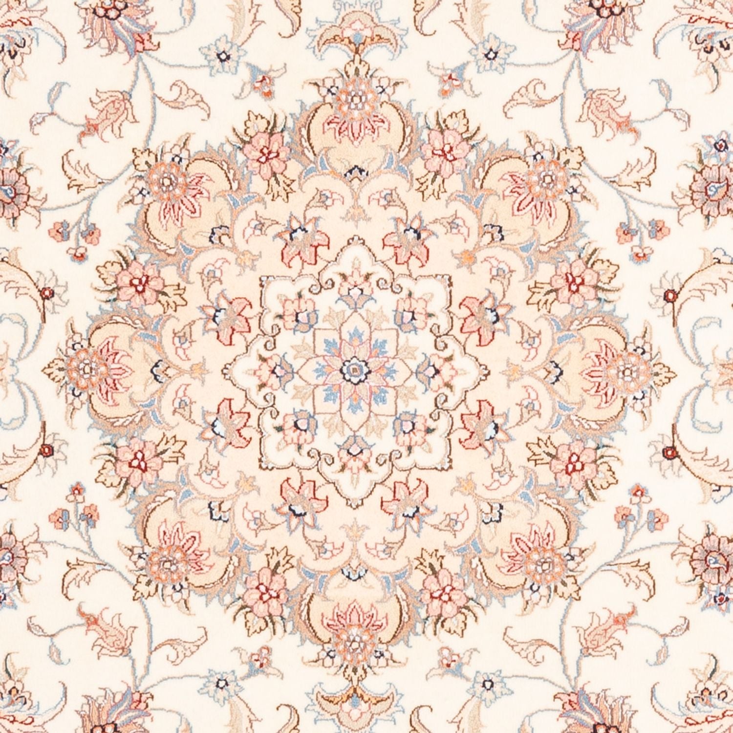 Alfombra persa - Tabriz - 198 x 149 cm - crema