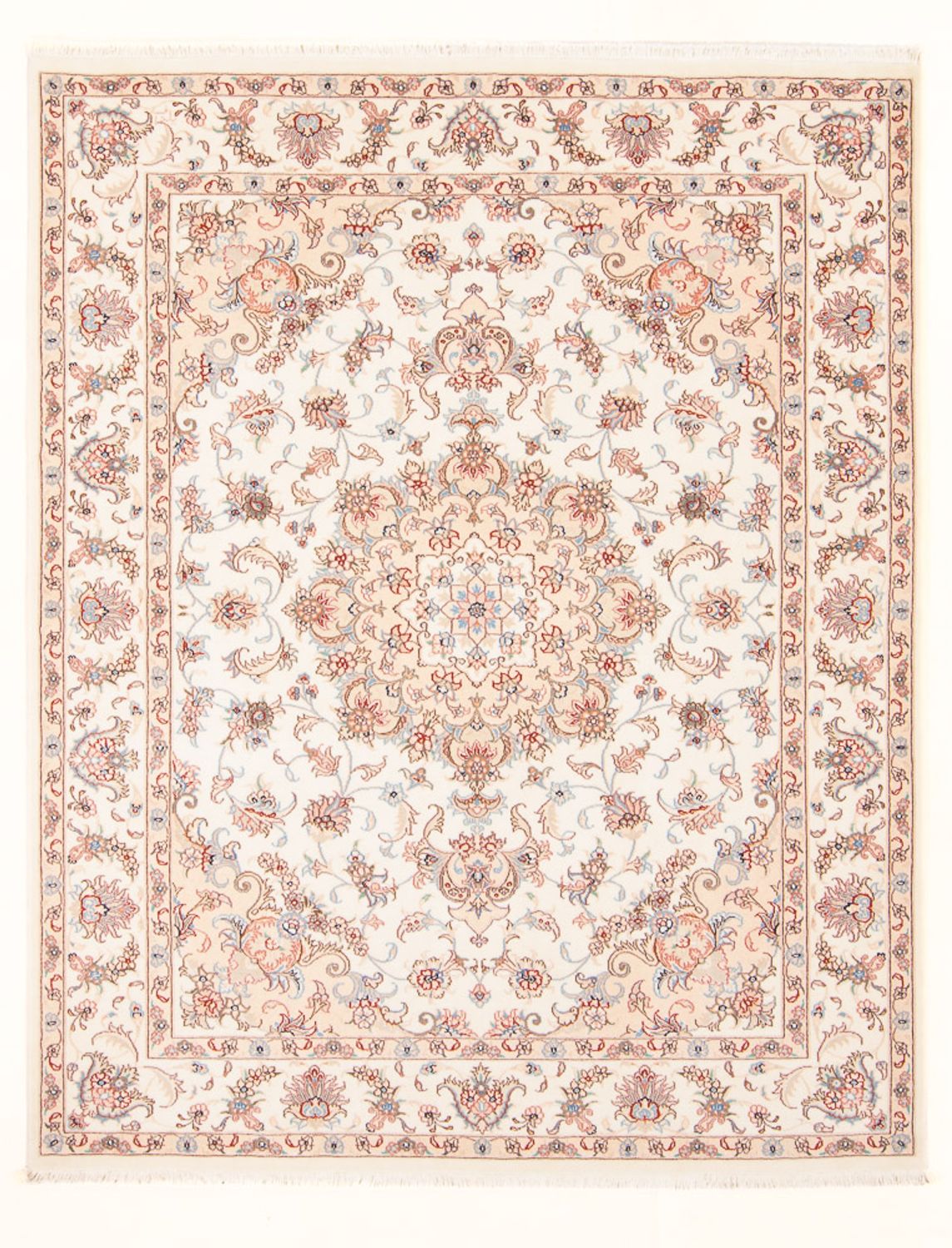 Alfombra Persa - Tabriz - Real - 198 x 150 cm - crema