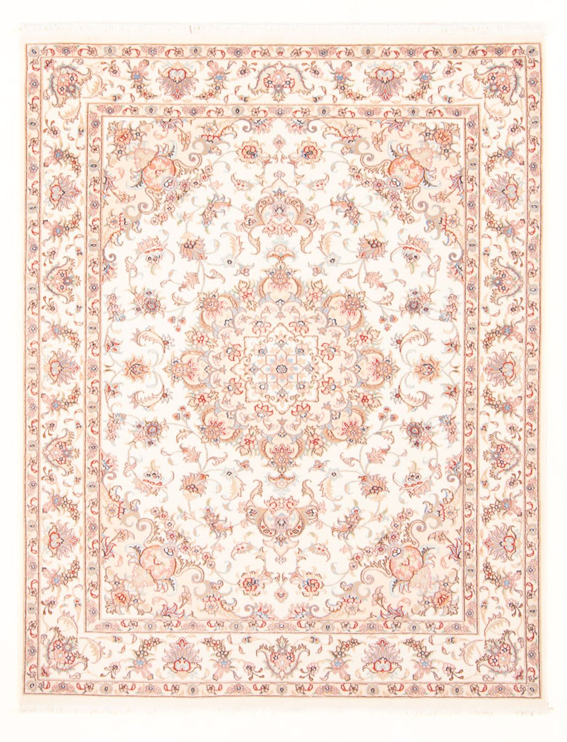 Alfombra Persa - Tabriz - Real - 194 x 148 cm - crema