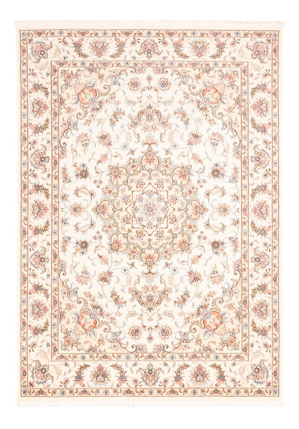 Alfombra persa - Tabriz - 203 x 148 cm - crema