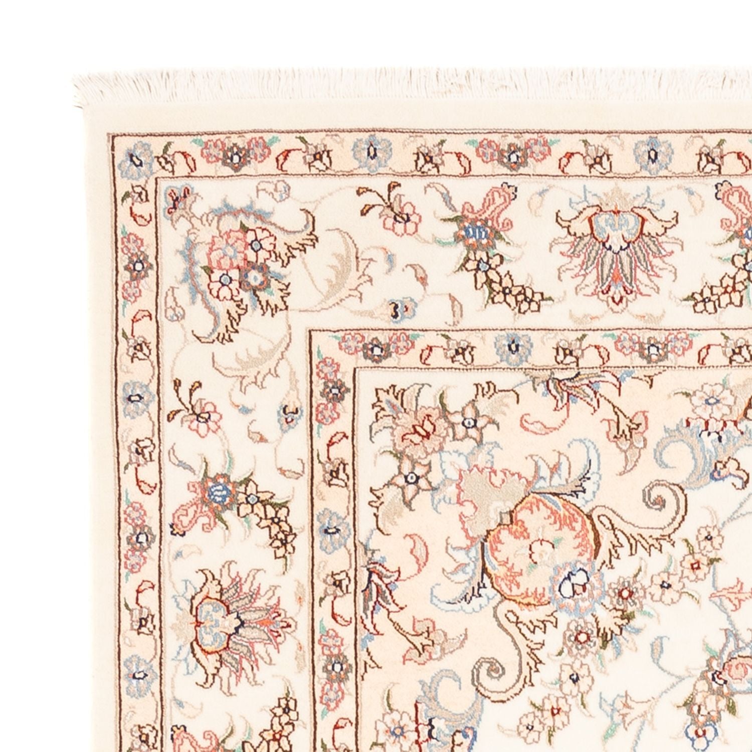 Alfombra persa - Tabriz - 203 x 148 cm - crema