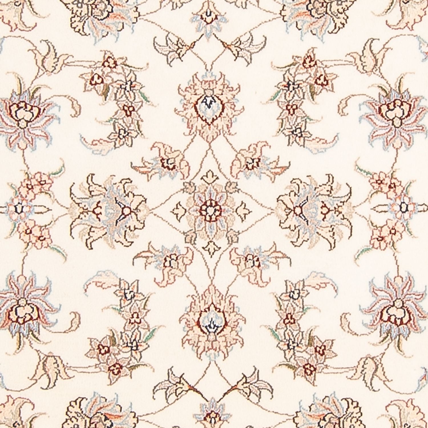 Alfombra de pasillo Alfombra Persa - Tabriz - Real - 295 x 89 cm - crema