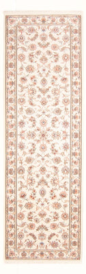 Alfombra de pasillo Alfombra Persa - Tabriz - Real - 294 x 89 cm - crema