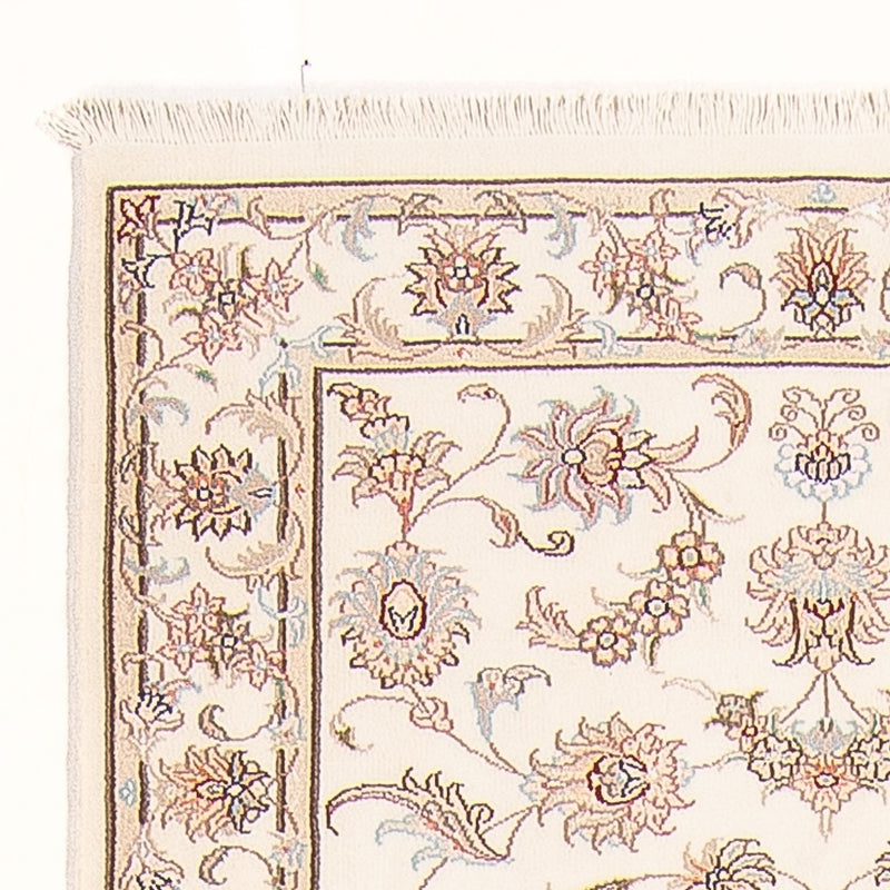 Alfombra de pasillo Alfombra Persa - Tabriz - Real - 294 x 89 cm - crema