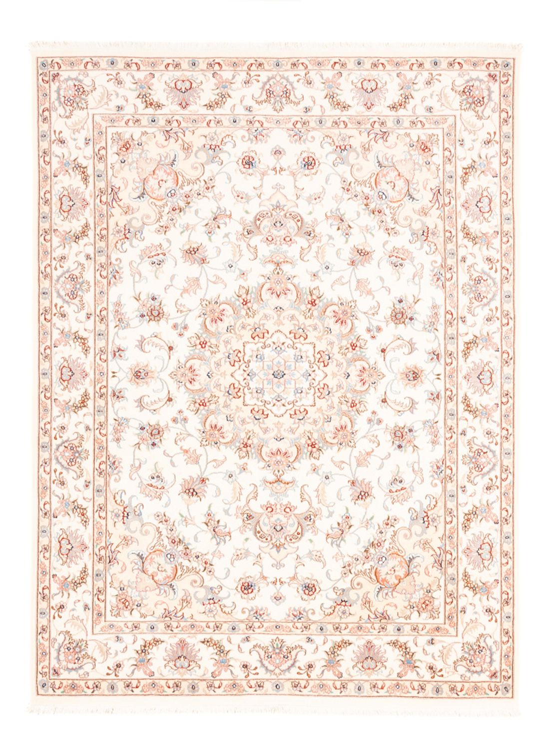 Alfombra persa - Tabriz - 195 x 149 cm - crema