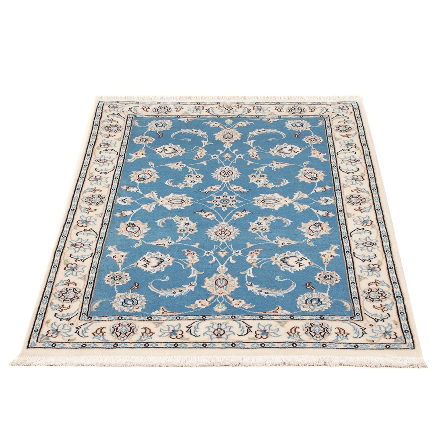 Alfombra Persa - Nain - Prima - 120 x 80 cm - azul claro