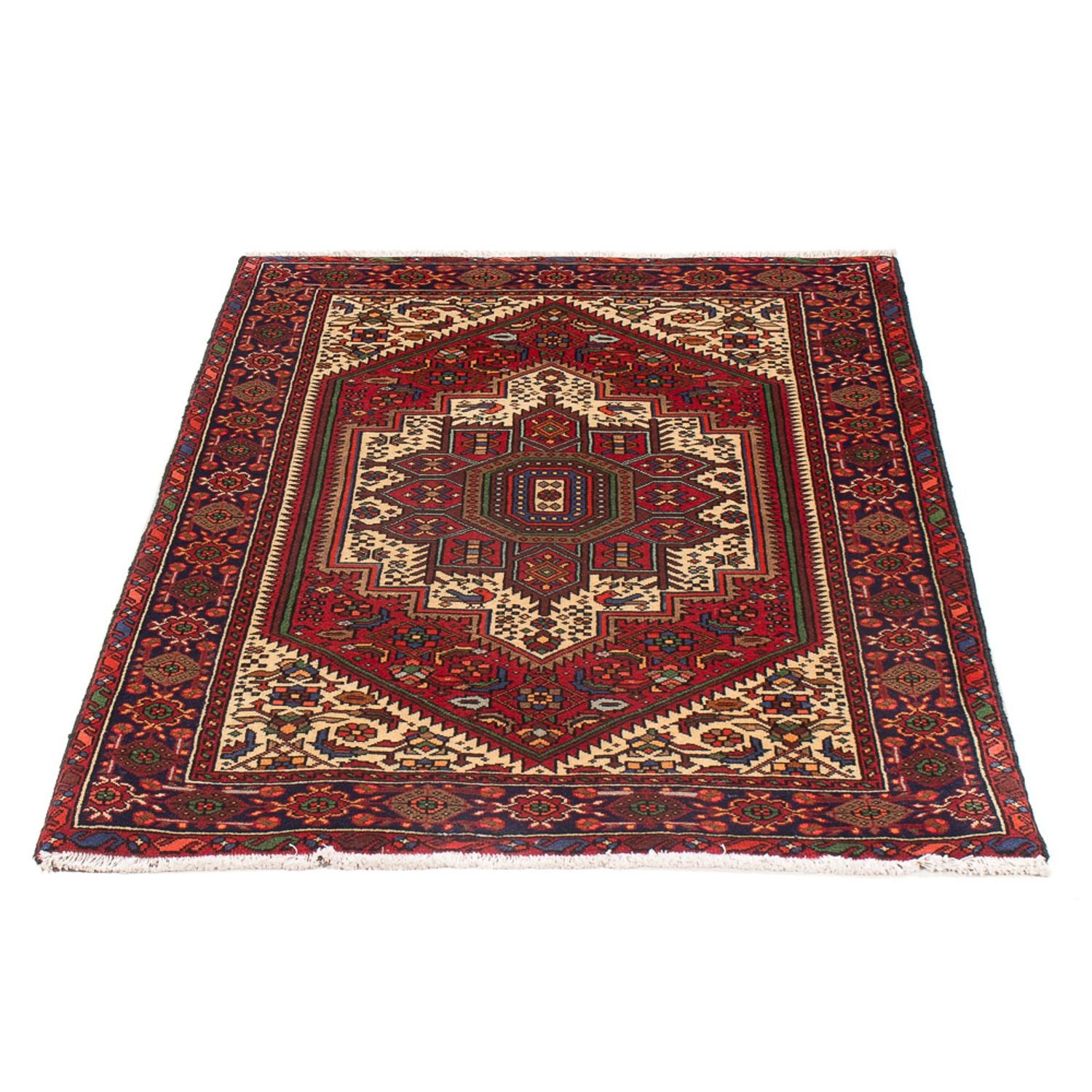 Alfombra persa - Nómada - 122 x 77 cm - rojo