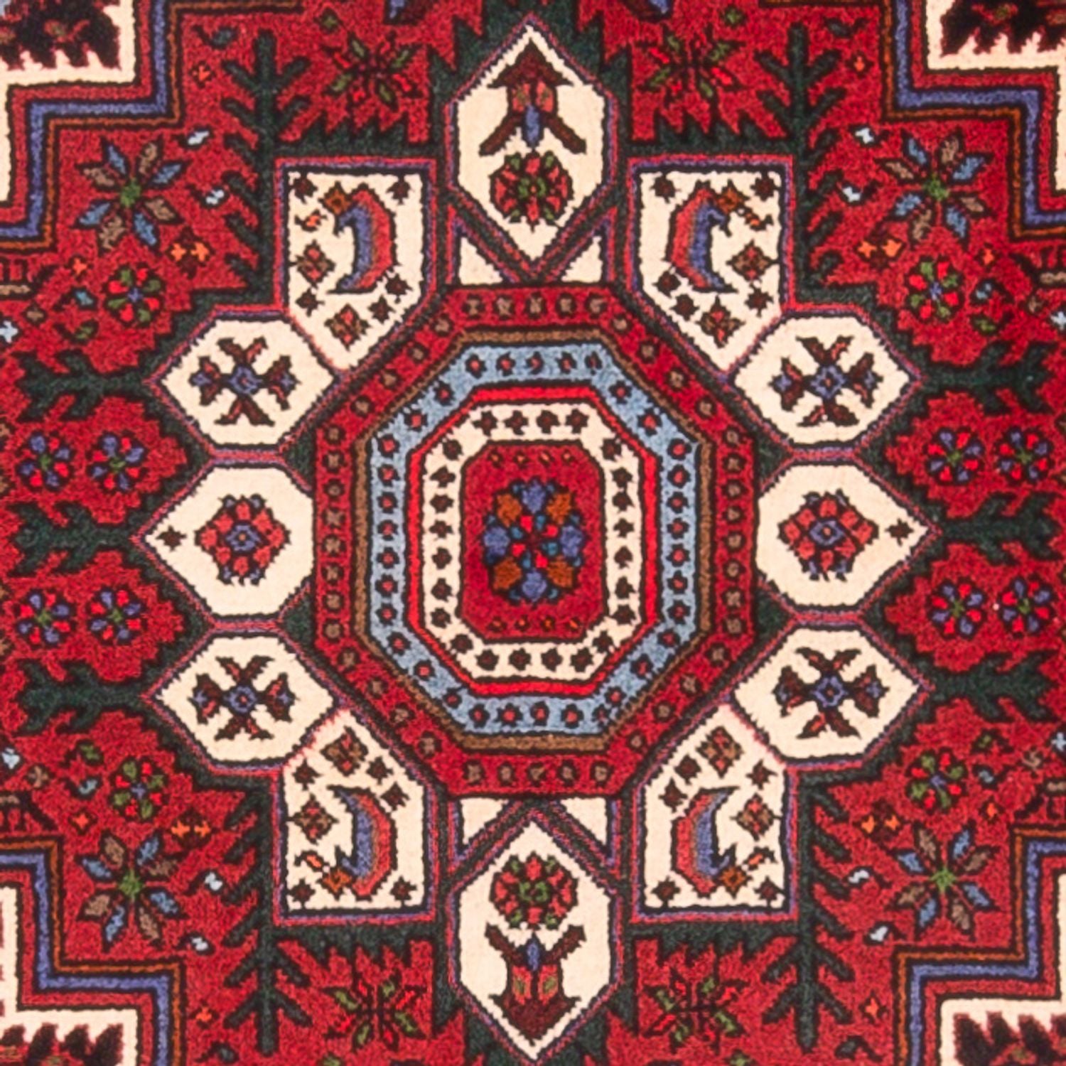 Alfombra persa - Nómada - 125 x 74 cm - rojo