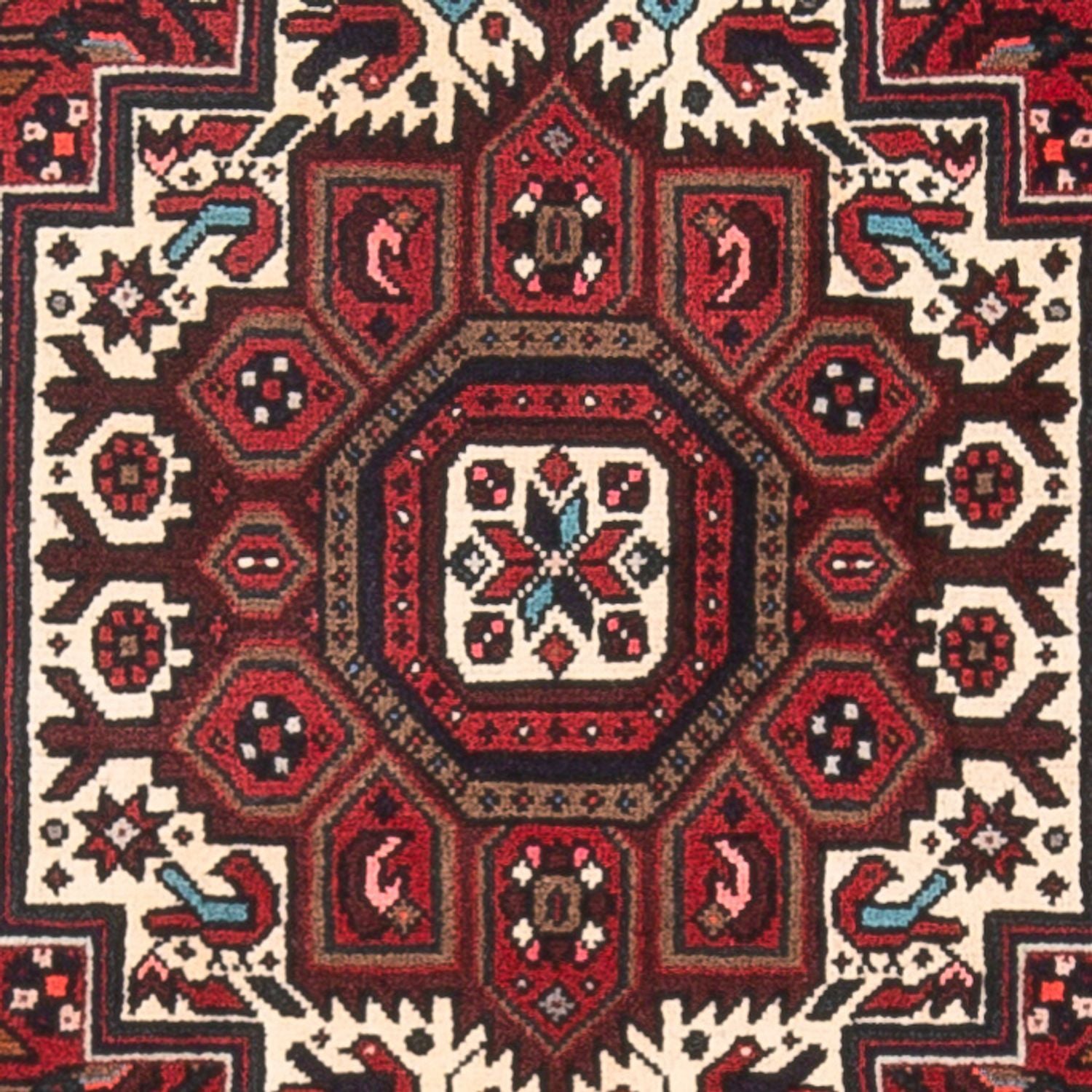 Alfombra persa - Nómada - 125 x 80 cm - crema