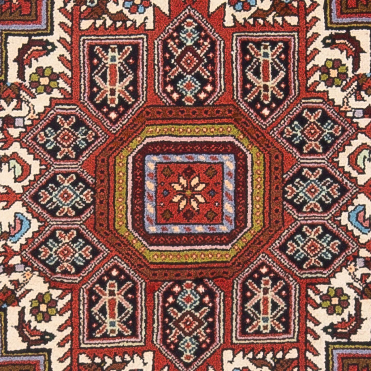 Alfombra persa - Nómada - 134 x 75 cm - crema