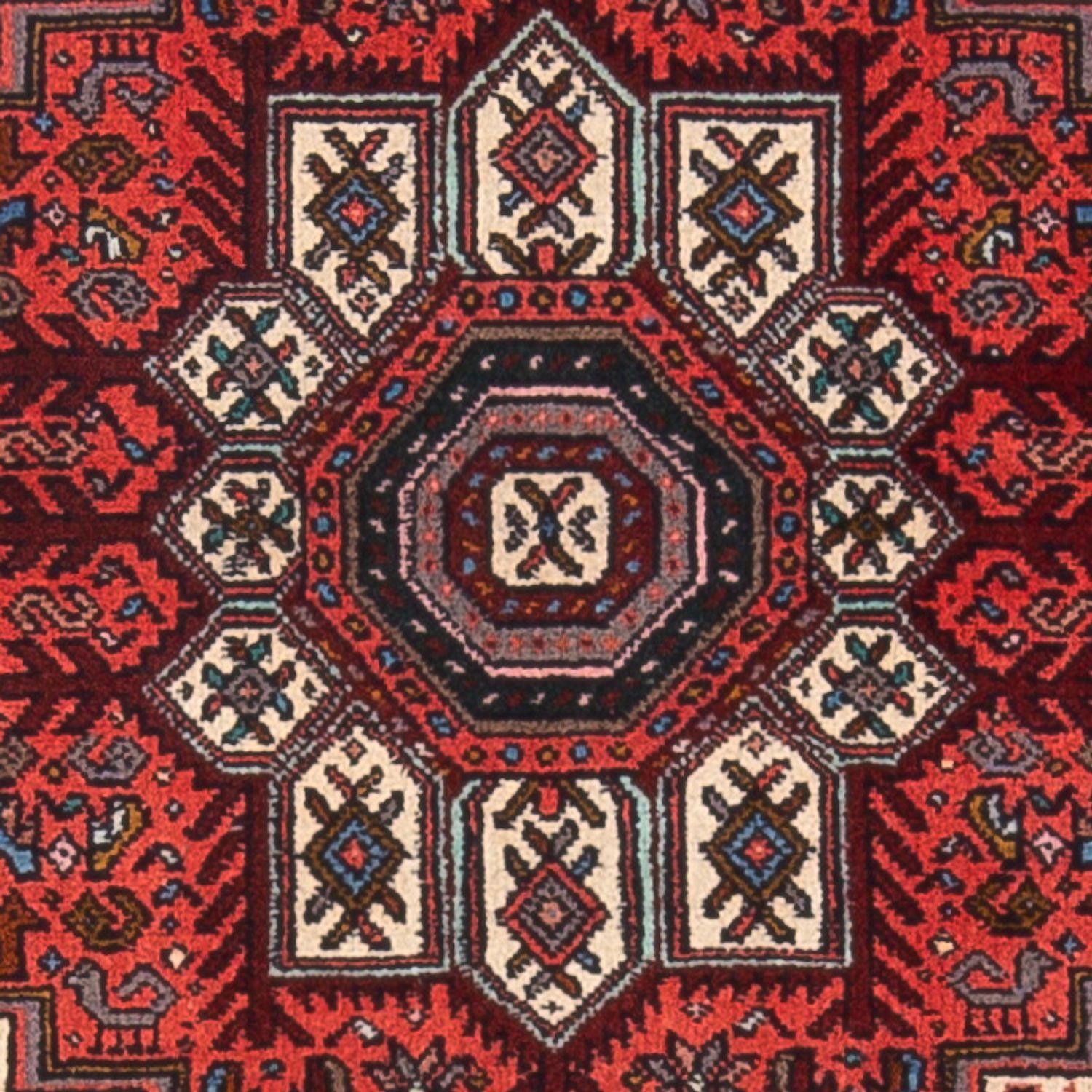Alfombra persa - Nómada - 123 x 77 cm - rojo