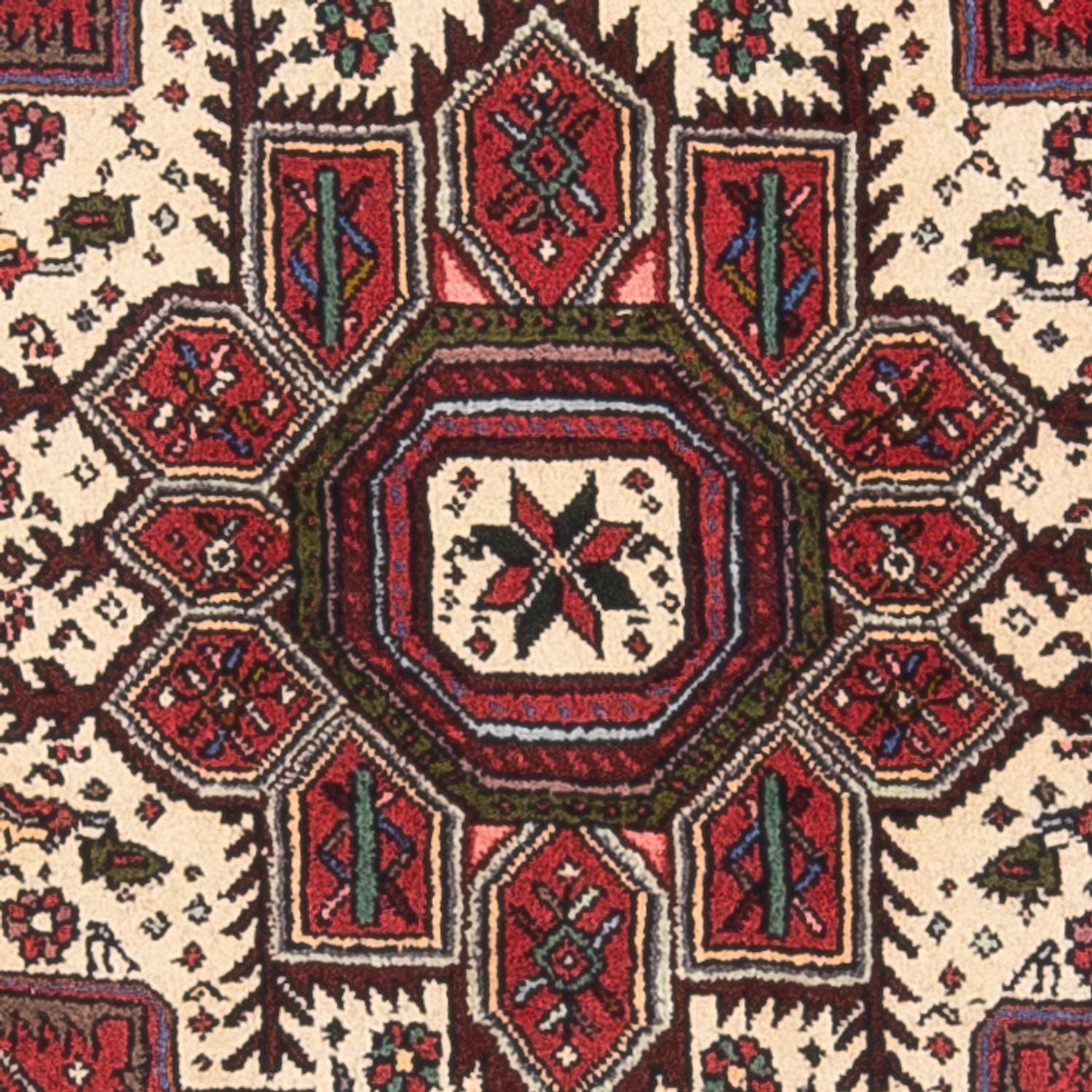 Alfombra persa - Nómada - 127 x 77 cm - crema