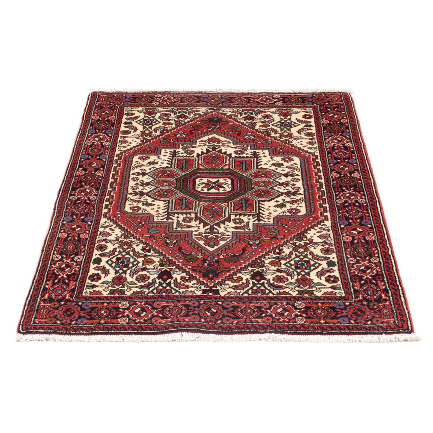 Alfombra persa - Nómada - 127 x 77 cm - crema