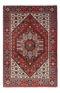 Alfombra persa - Nómada - 124 x 77 cm - rojo oscuro
