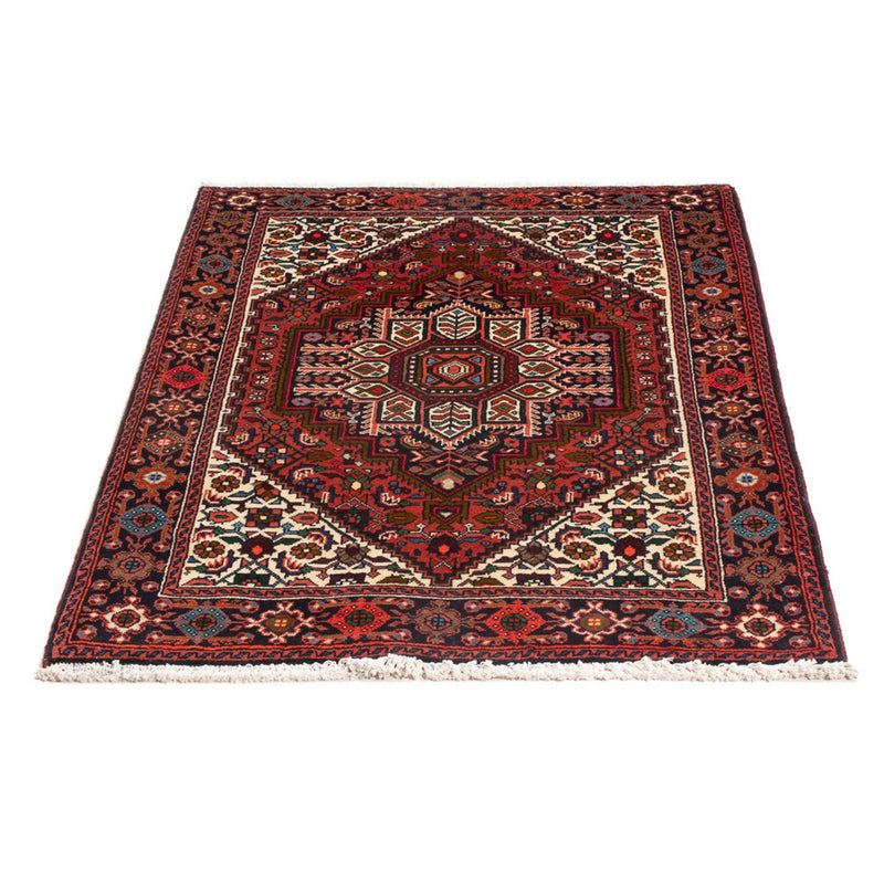 Alfombra persa - Nómada - 124 x 77 cm - rojo oscuro