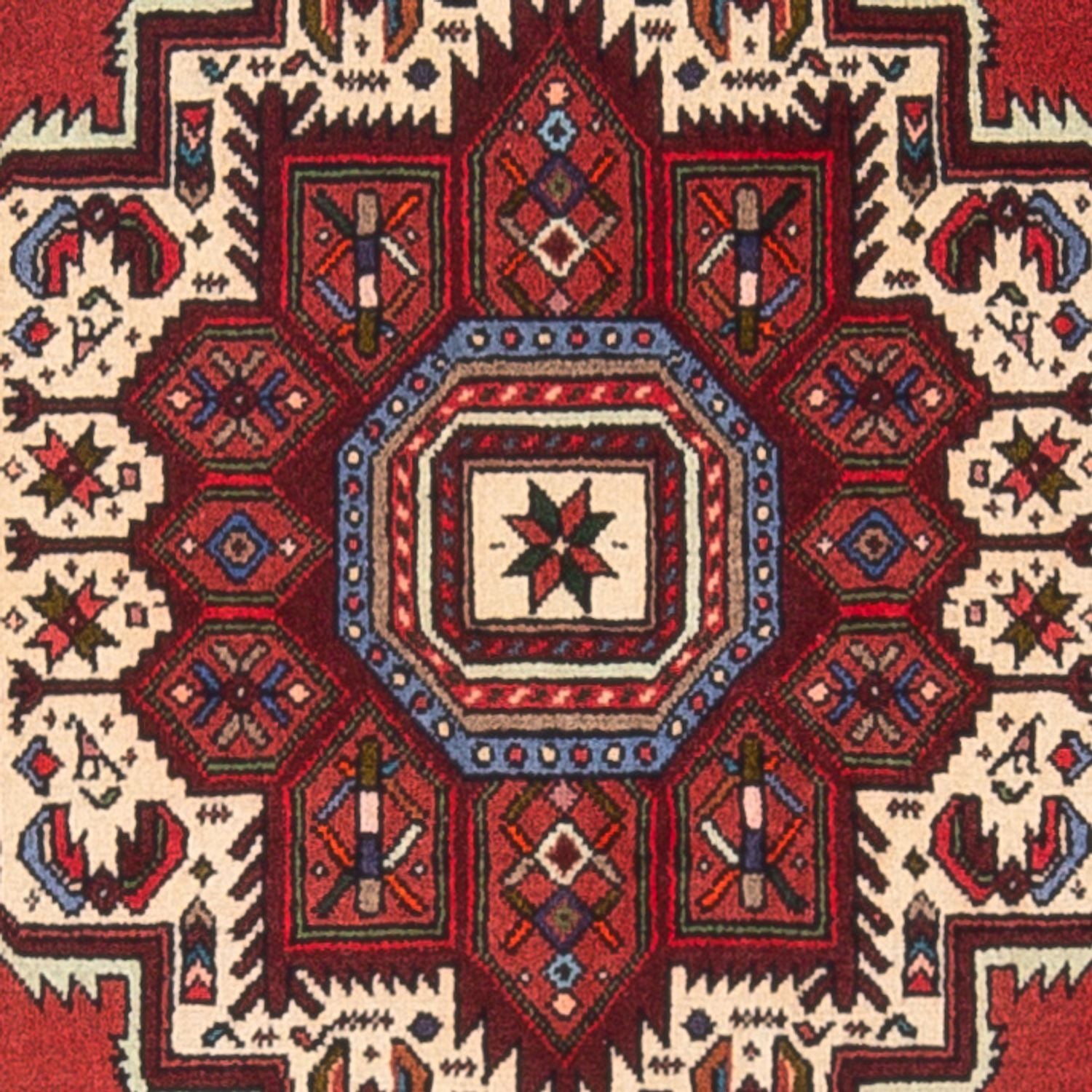 Alfombra persa - Nómada - 128 x 70 cm - crema