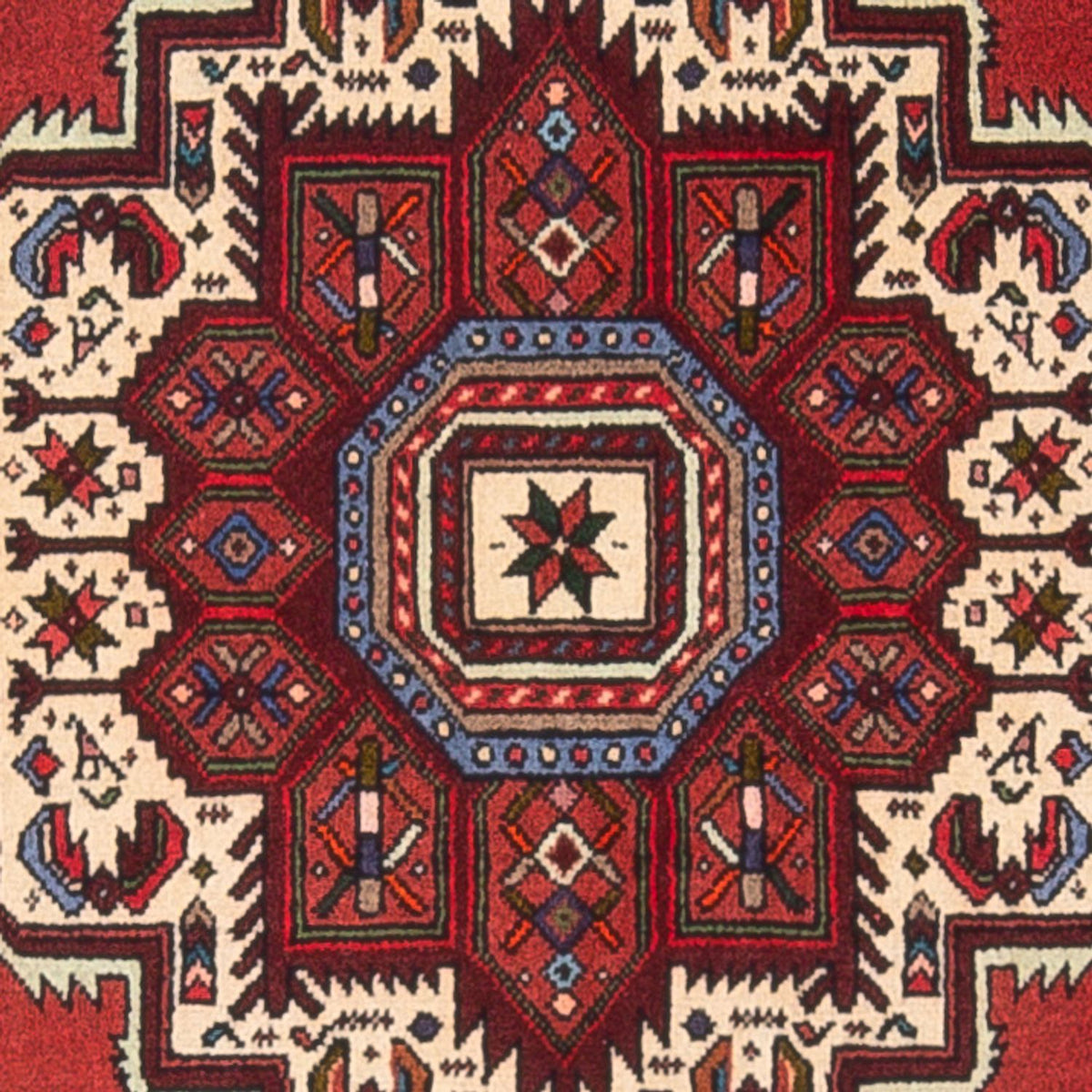 Alfombra persa - Nómada - 128 x 70 cm - crema