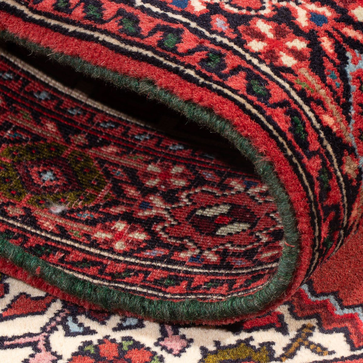 Alfombra persa - Nómada - 128 x 70 cm - crema