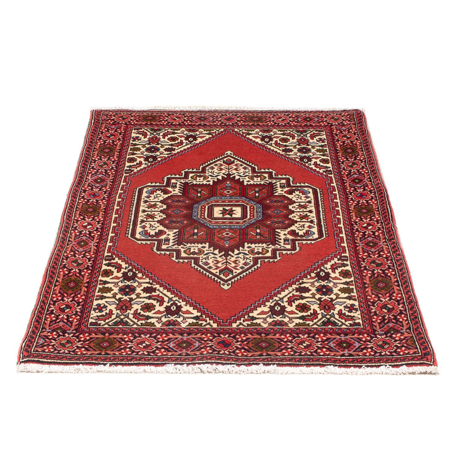 Alfombra persa - Nómada - 128 x 70 cm - crema