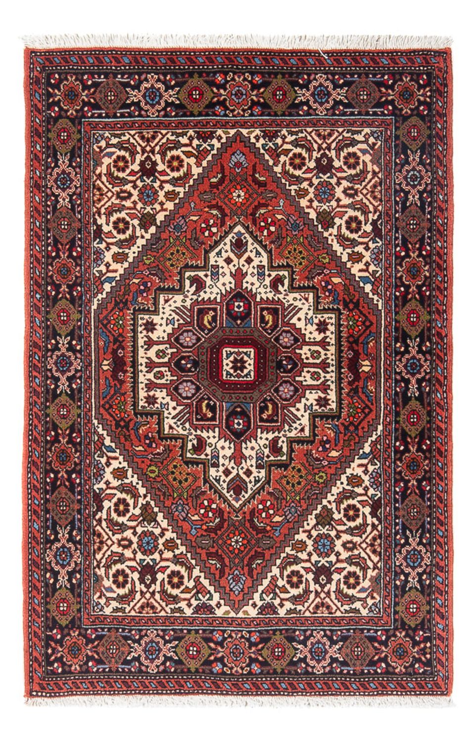 Alfombra persa - Nómada - 125 x 75 cm - crema