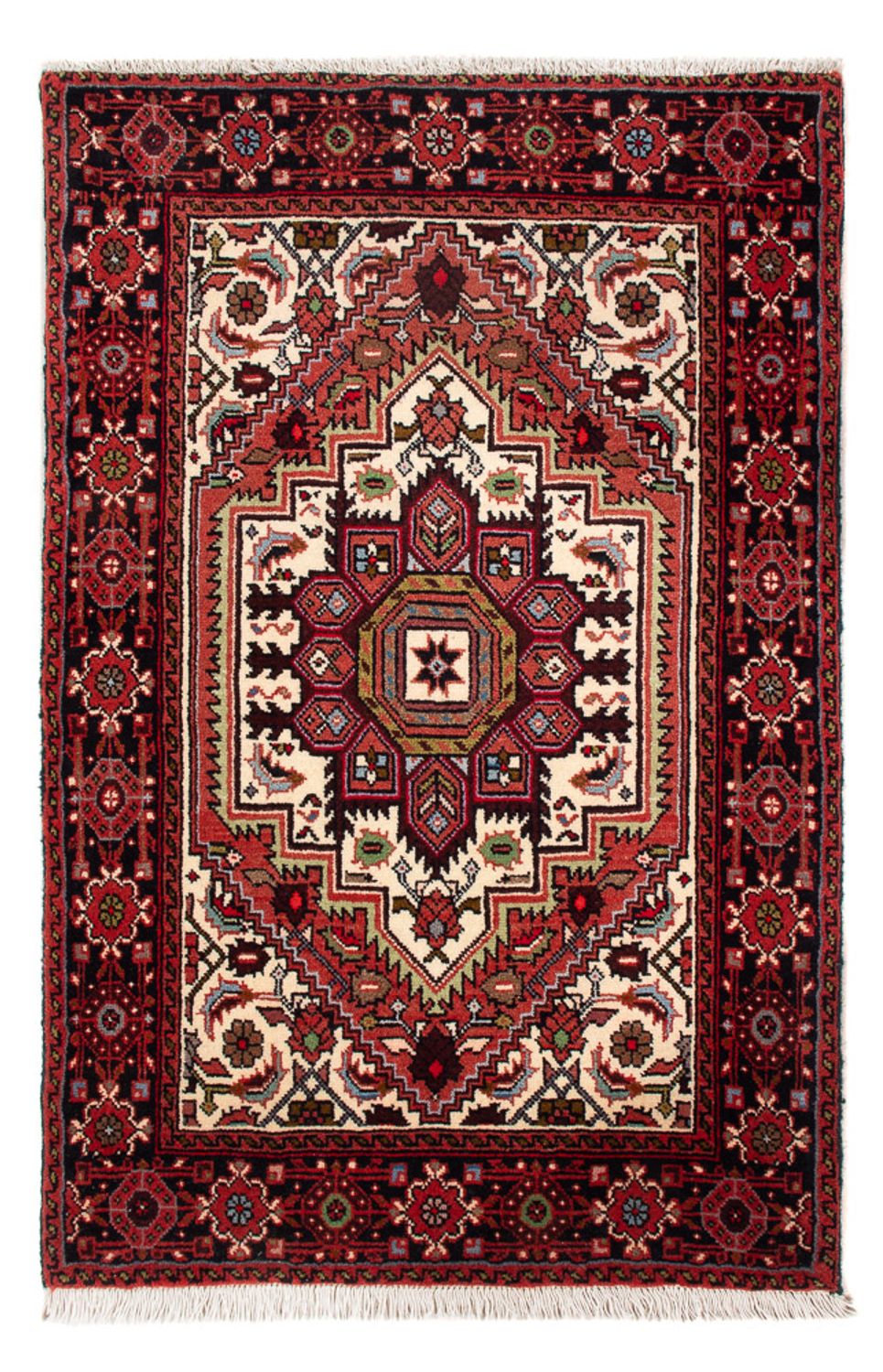 Alfombra persa - Nómada - 95 x 62 cm - crema