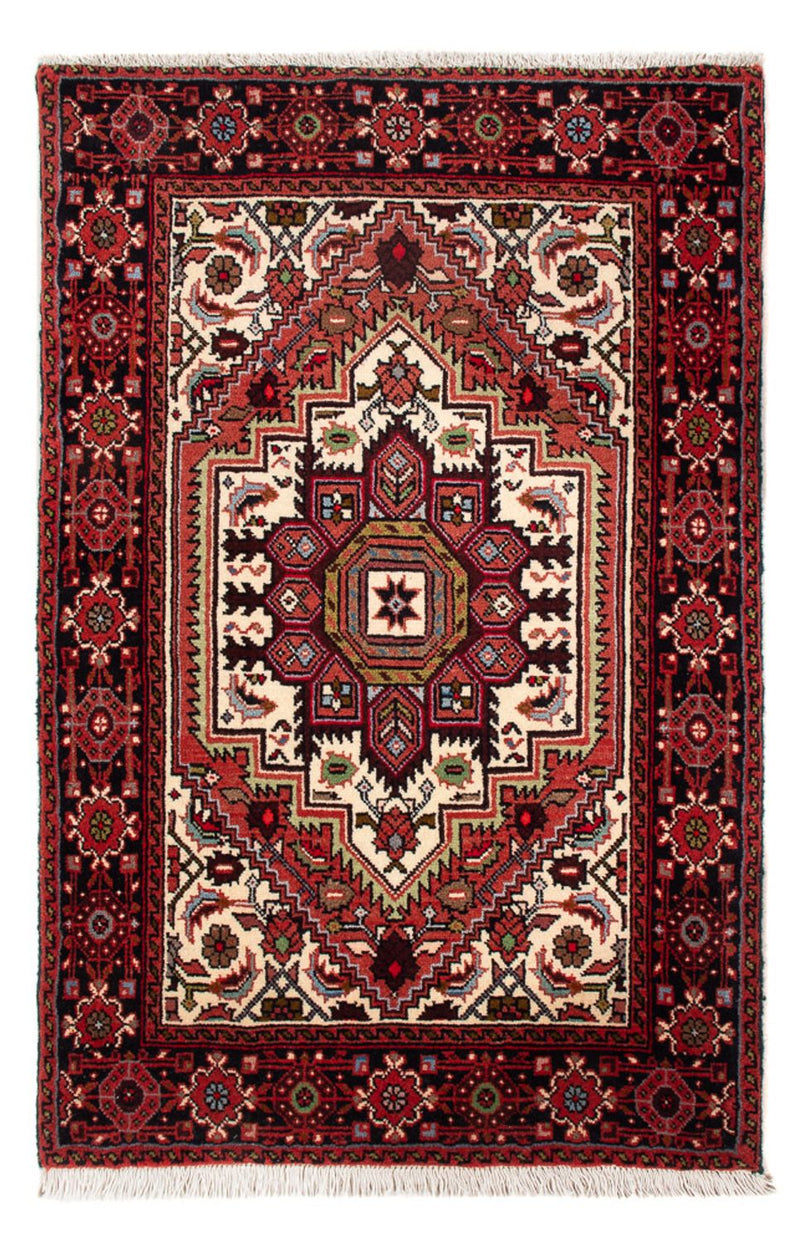 Alfombra persa - Nómada - 95 x 62 cm - crema