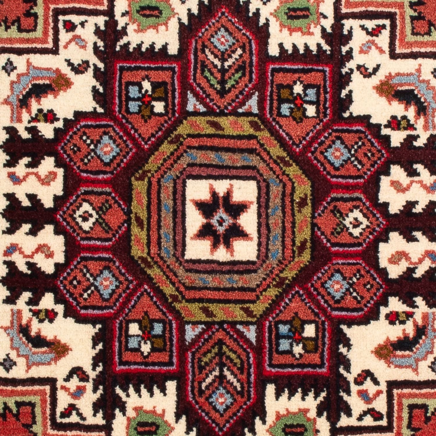 Alfombra persa - Nómada - 95 x 62 cm - crema