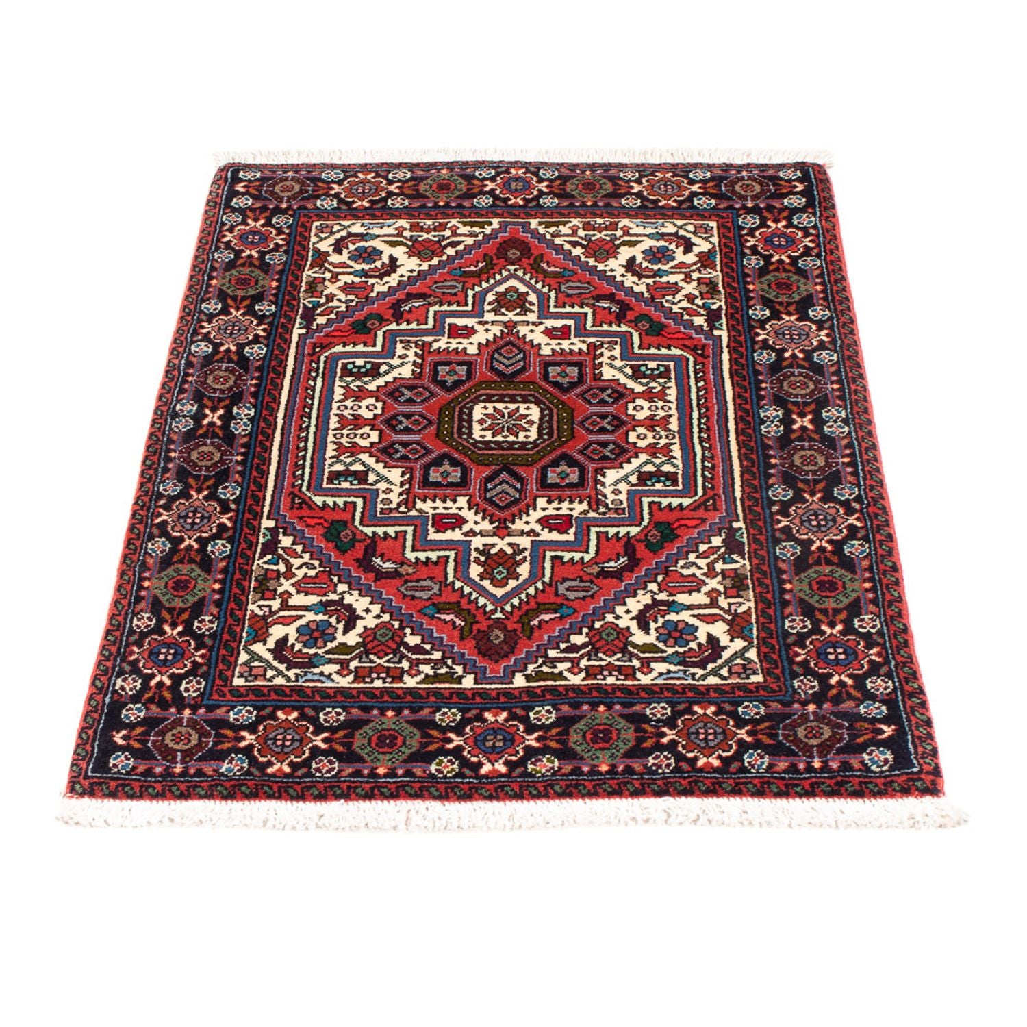 Alfombra persa - Nómada - 90 x 60 cm - crema