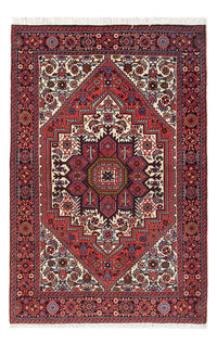 Alfombra persa - Nómada - 123 x 82 cm - rojo oscuro
