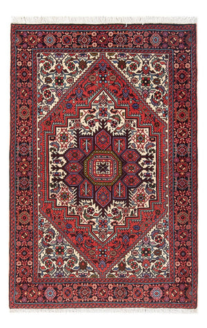 Alfombra persa - Nómada - 123 x 82 cm - rojo oscuro