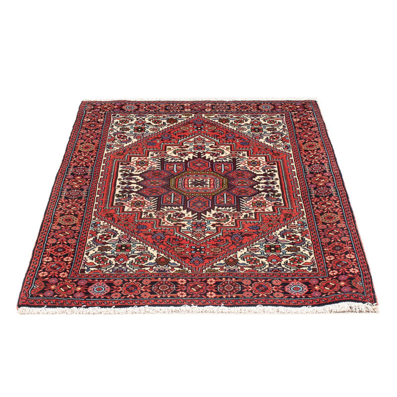Alfombra persa - Nómada - 123 x 82 cm - rojo oscuro