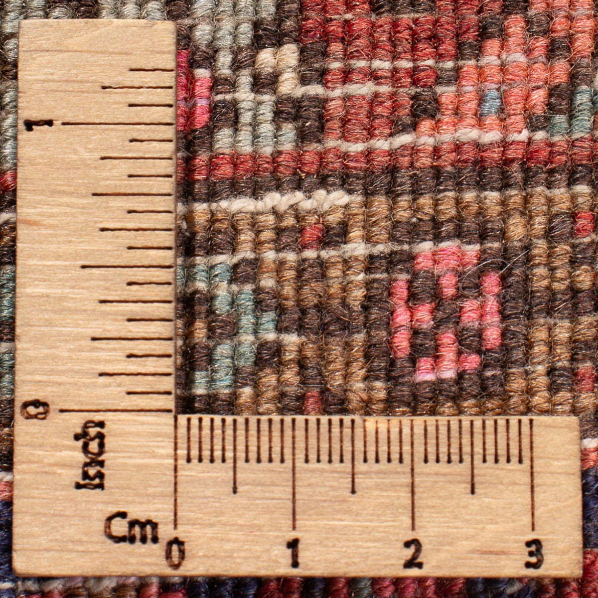 Alfombra persa - Nómada - 125 x 78 cm - rojo oscuro