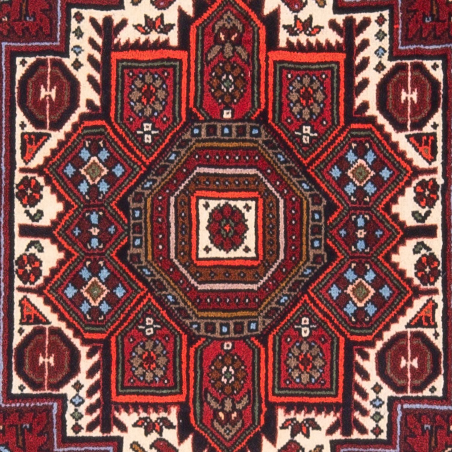 Alfombra persa - Nómada - 130 x 75 cm - crema