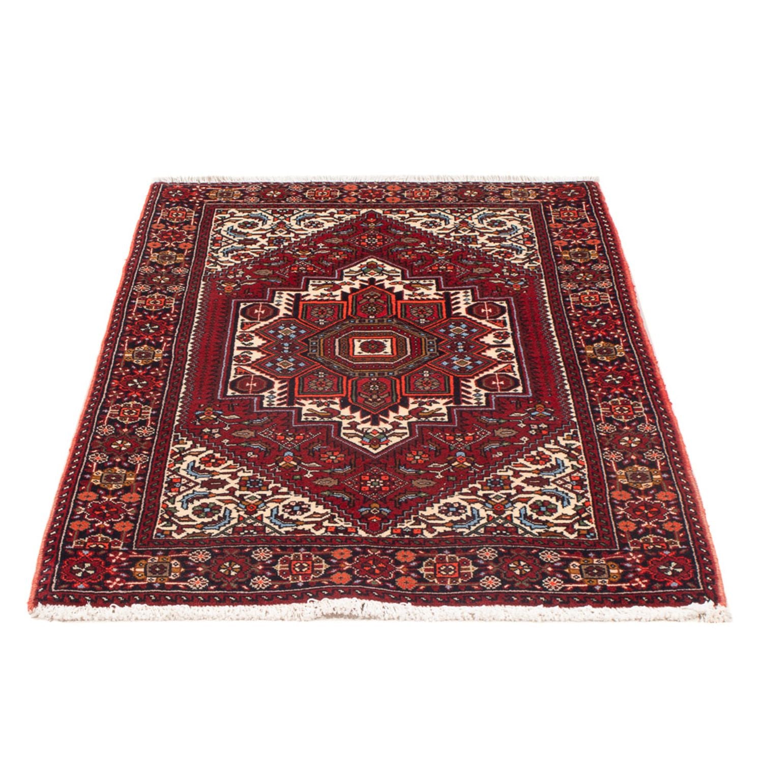 Alfombra persa - Nómada - 130 x 75 cm - crema