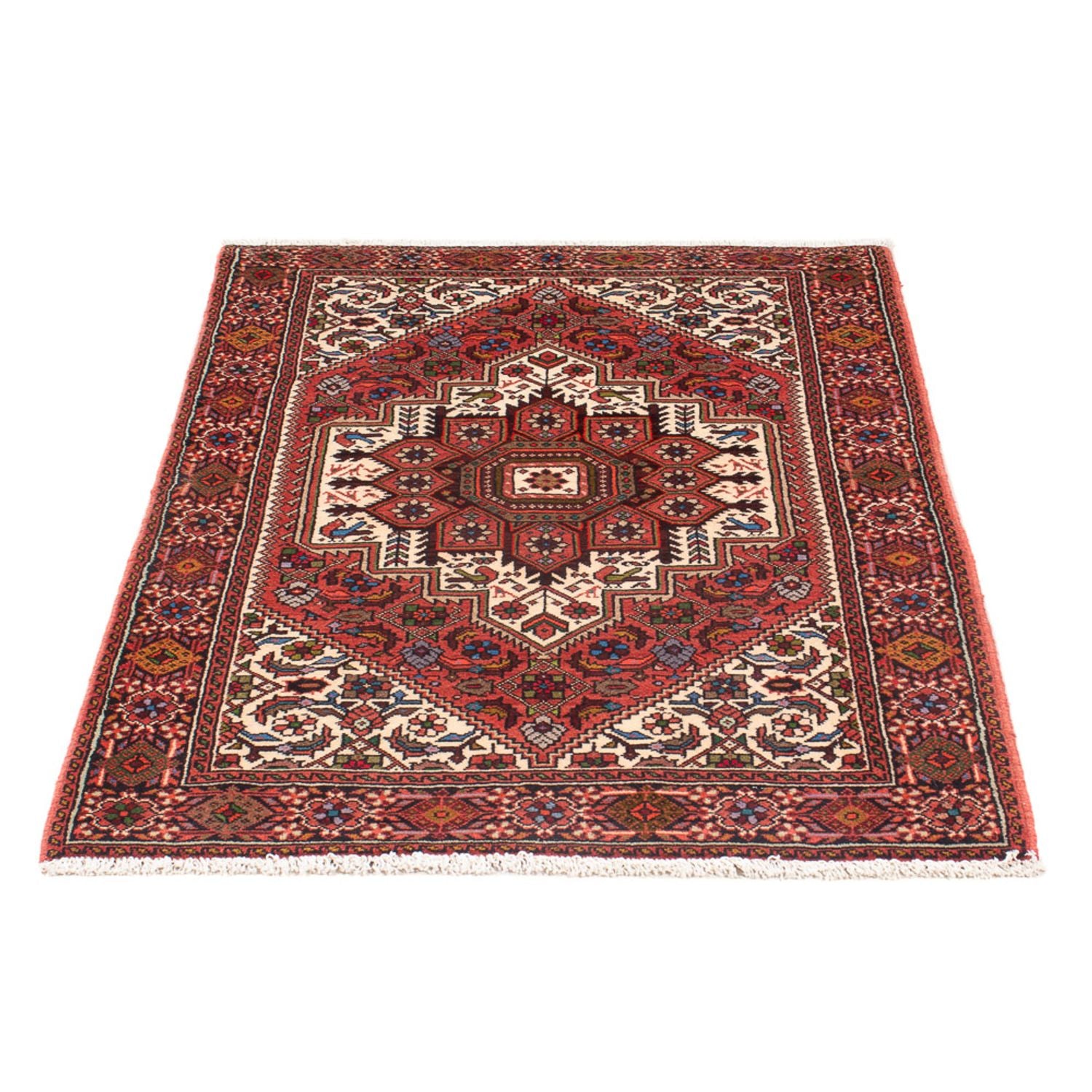 Alfombra persa - Nómada - 121 x 74 cm - crema