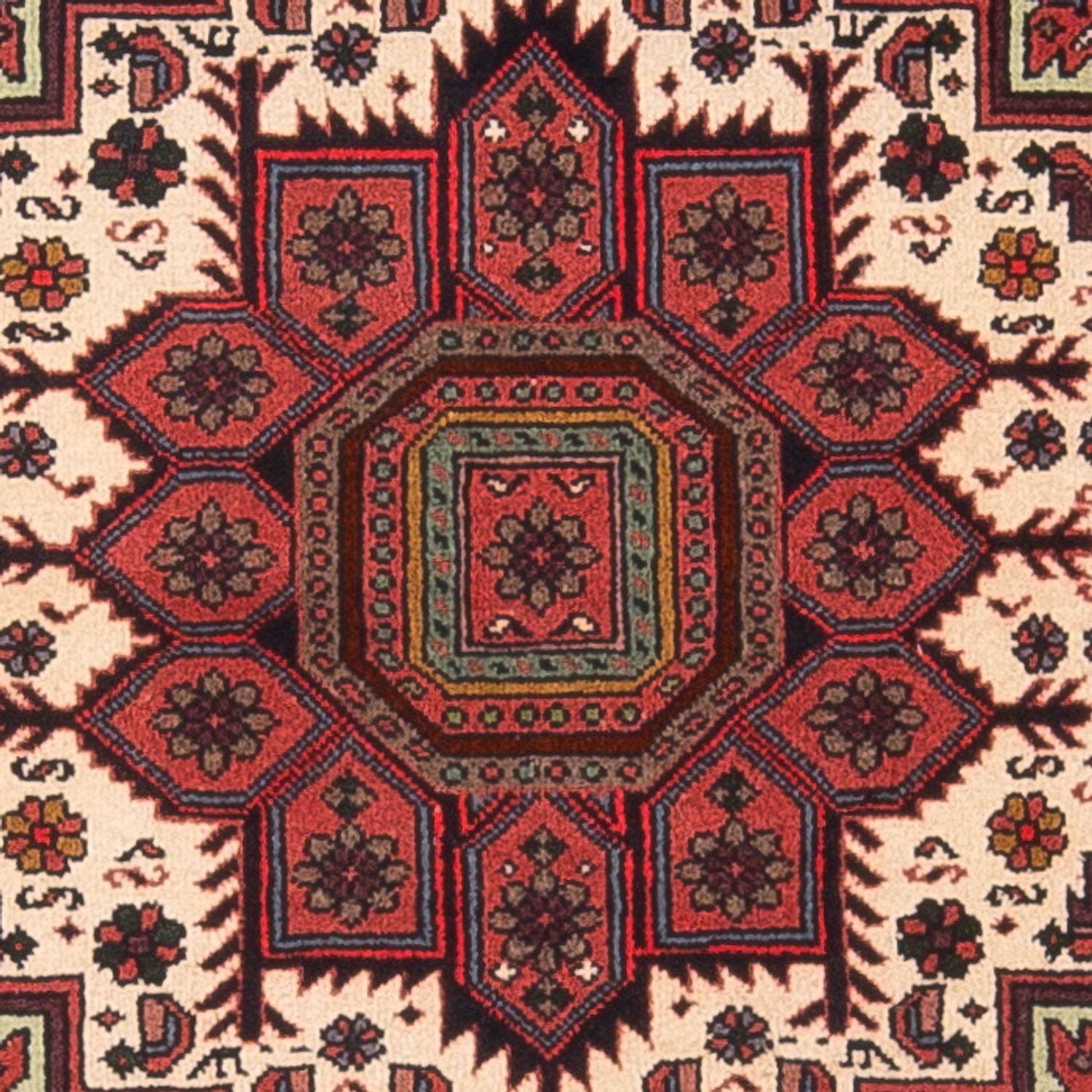 Alfombra persa - Nómada - 126 x 75 cm - crema